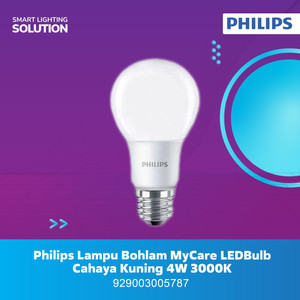 Philips Lampu Bohlam MyCare LEDBulb - Cahaya Kuning 4W 3000K