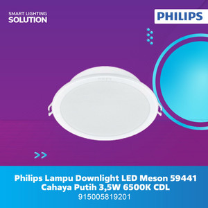 Philips Lampu Downlight LED Meson 59441 - Cahaya Putih 3,5W 6500K CDL