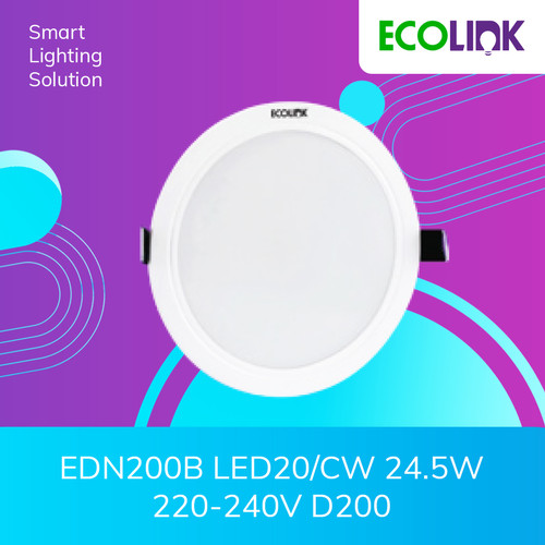 Ecolink Lampu Plafon Bulat LED 24.5W Downlight Putih Cool Day Light