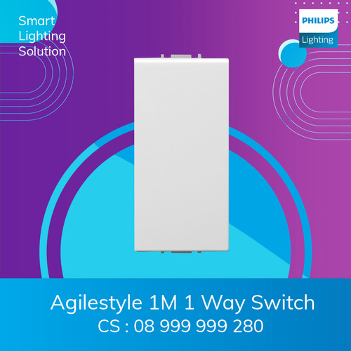 Philips Saklar Tunggal 1 gang 1 way Switch Saklar Lampu Agilestyle