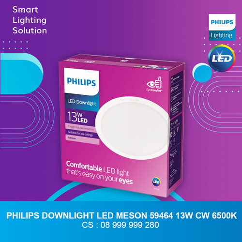 Lampu LED Philips Downlight Cahaya Putih 13 watt CDL Meson D125 59464