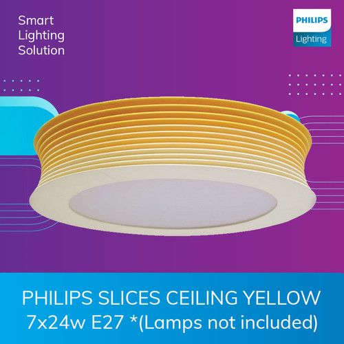 Philips Lampu Gantung Slices Ceiling YELLOW 7x24w E27