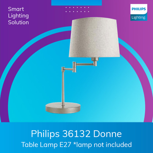 Philips Lampu Meja Table Lamp DeskLamp 36132 Donne Tidak include lampu