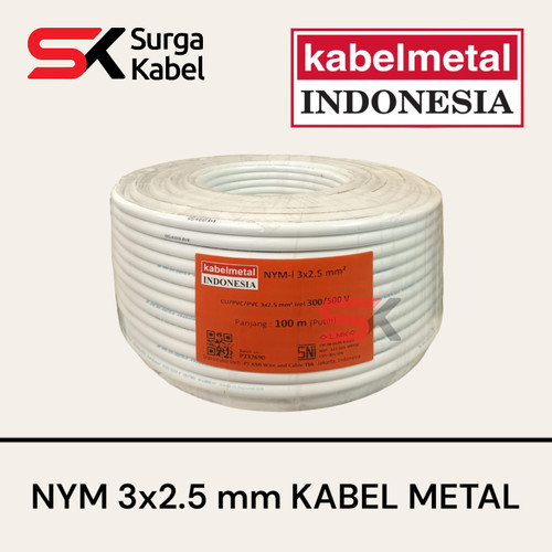 NYM 3x2.5 mm KABEL METAL/ kabelmetal NYM 3 x 2.5 mm/ kabel kawat 3x2.5