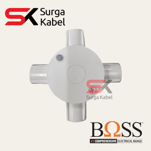 CLIPSAL/ BOSS TDUS CABANG 4 PUTIH 20 MM / CROSS DUS C4 WHITE