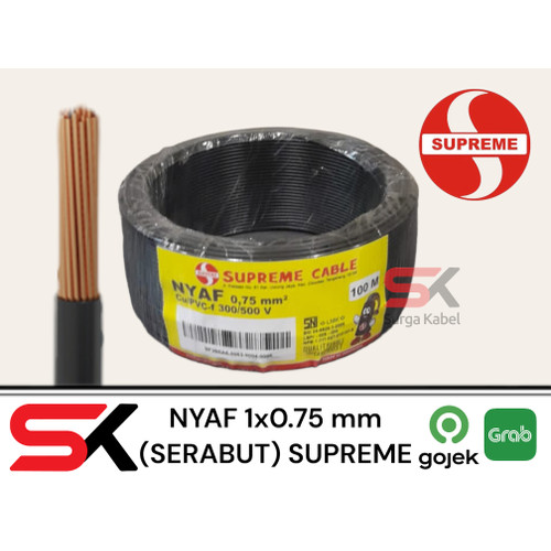 NYAF 1x0.75mm SUPREME/ NYAF 0.75mm/ Kabel serabut 1 x 0.75/ FLEXIBLE