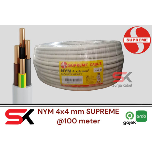 NYM 4x4mm SUPREME/ kabel kawat 4 x 4mm/ kabel 4x4/ 4 x 4/ KABEL indoor