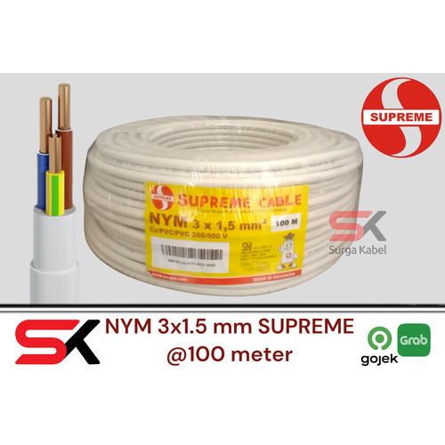 NYM 3x1.5mm SUPREME/ KABEL NYM 3 x 1.5mm/ NYM 3x1,5mm/ NYM 3 x 1,5mm