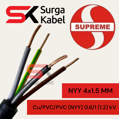 NYY 4x1.5 mm SUPREME / NYY 4 x 1.5 mm SUPREME / KABEL TUFUR / ENGKEL