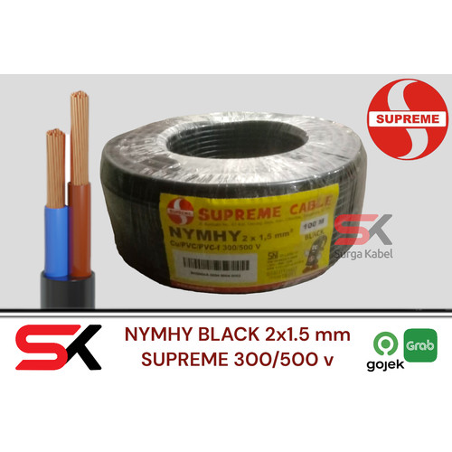 Kabel SUPREME NYYHY 2x1.5 mm | NYYHY 2 x 1.5 mm | KABEL SERABUT