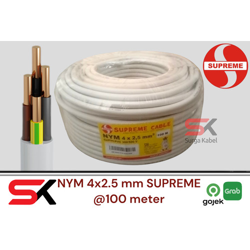 Nym 4x2.5 SUPREME 100MTR/ KABEL KAWAT 4 x 2.5mm/ 4x2.5/ 4 x 2.5/ 4x2,5