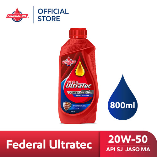 FEDERAL ULTRATEC 20W-50 0.8L 800ml - Oli Motor Non Matic 4T