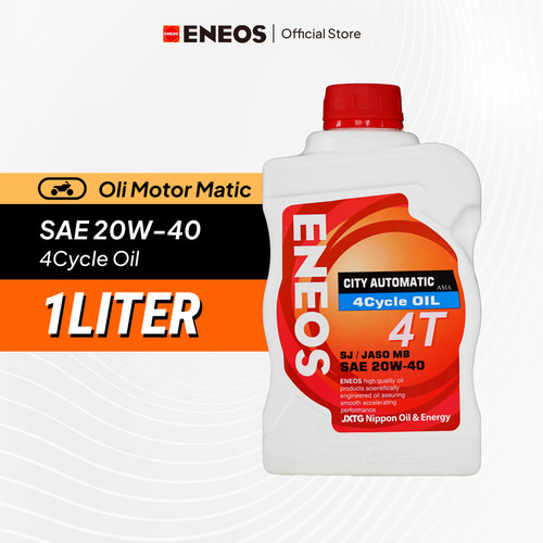 Oli Mesin Motor 4T City Matic SAE 20W-40 SJ/MB Kemasan 1 Liter