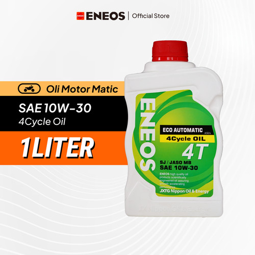 Oli Mesin Motor 4T ECO Matic SAE 10W-30 SJ/MB Kemasan 1 Liter