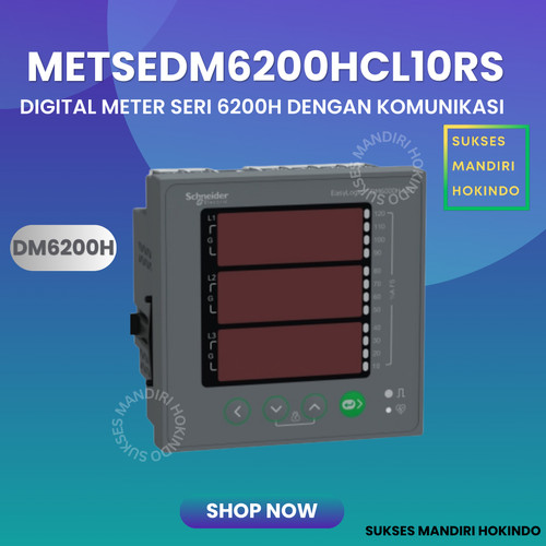 Digital Meter Schneider DM6200H METSEDM6200HCL10RS LED Original SNI