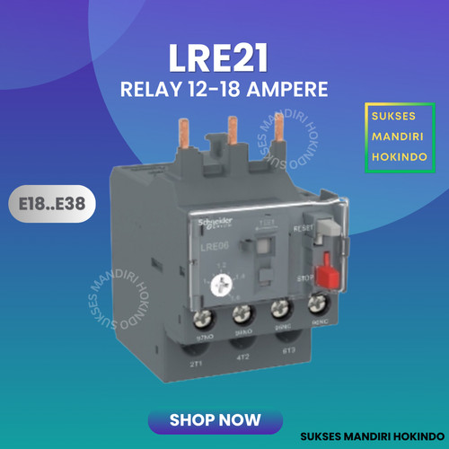 LRE21 12 - 18 A Thermal Overload Relay LRE 21 Schneider Original SNI