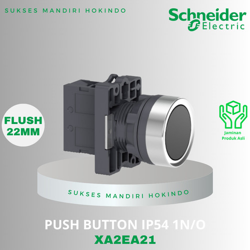 Push Button 22mm Hitan 1 NO Schneider IP54 Original SNI XA2EA21