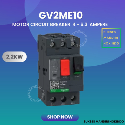 Schneider GV2ME10 Motor Circuit Breaker 4 - 6,3 Ampere Original SNI