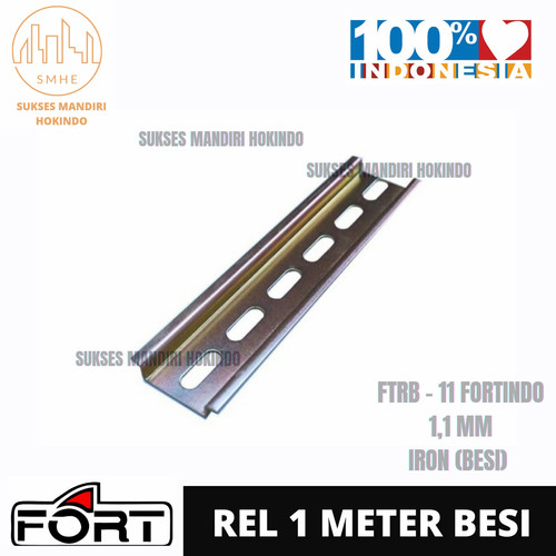 Rel MCB Besi Iron 1 Meter Tebal 1,1 mm FTRB-11 Original SNI Fortindo