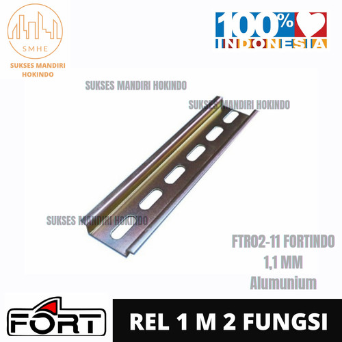 Rel MCB Alumunium 1 Meter Tebal 1,1 mm FTR02-11 Original SNI Fortindo