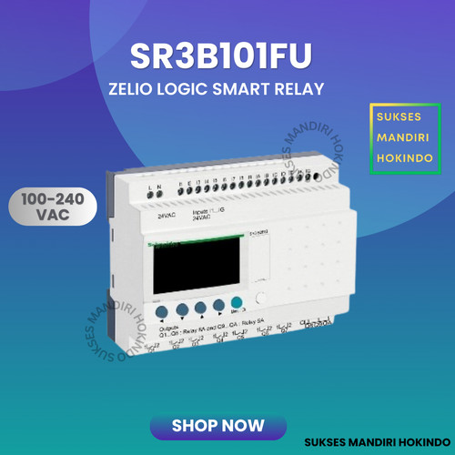 Schneider SR3B101FU 100 - 240 V AC Zelio Logic Original SNI