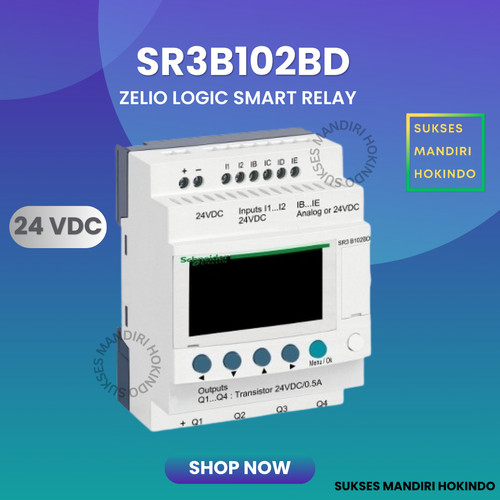 Schneider SR3B102BD 24 V DC Zelio Logic Original SNI