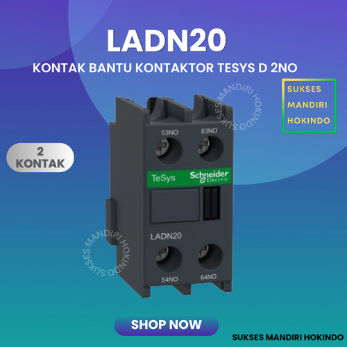 Kontak Bantu 2NO LADN20 Schneider TeSys D Original SNI 2 Contact