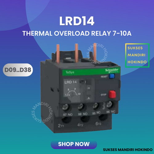 LRD14 LRD 14 Thermal Overload Relay Schneider TeSys Original SNI