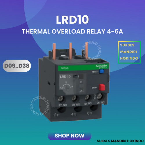 LRD10 LRD 10 Thermal Overload Relay Schneider TeSys Original SNI