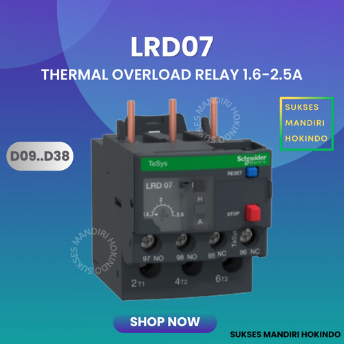 LRD07 LRD 07 Thermal Overload Relay Schneider TeSys Original SNI