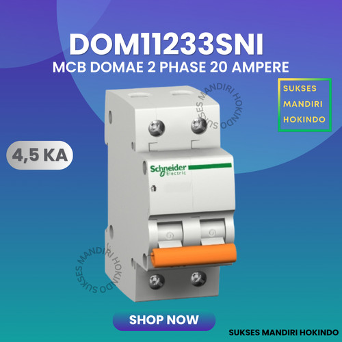 MCB Domae 2P 20A 2 Phase 20 Ampere 2 pas 20 amper Original SNI 100%