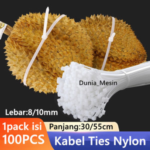 Kabel Ties Lebar 8mm 10mm Panjang 300mm 550mm Cable Tie Nylon 1pack 100pcs