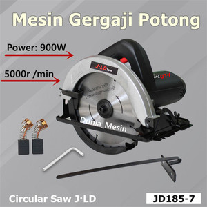 JLD Power Tools 7" JD185-7 Circular Saw Mesin Potong Kayu 7 inch Bagus