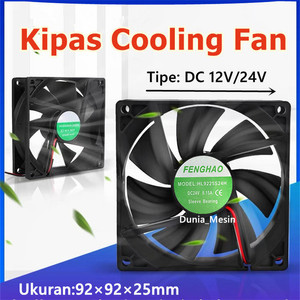 Kipas Cooling Fan 9225 DC12V DC24V 90×90×25 Kipas Pendingin industri