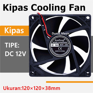 Kipas Cooling Fan DC12V 12038 Kipas Pendingin industri 12cm 0.3A