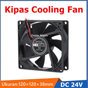 Kipas Pendingin industri 12cm DC24V 0.3A 0.6A Kipas Cooling Fan 12038