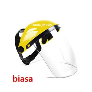 Kedok Las Gerinda Safety Face Shield Kedok Clear las Kuning Hitam