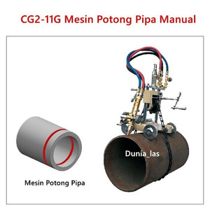 Hand Pipe Gas Cutter Mesin Potong Pipa Otomatis CG2-11D Manual CG2-11G