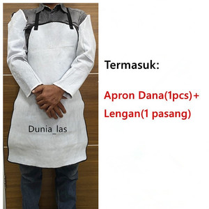 Lengan Kulit Set Celemek Las Welding Sarung Tangan Dan Apron Las Dana