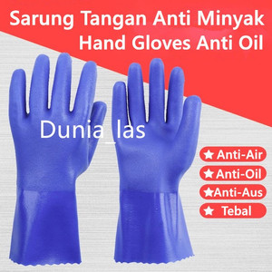 Sarung Tangan Safety Hand Gloves Anti Air Water Oli Minyak Aus Tebal