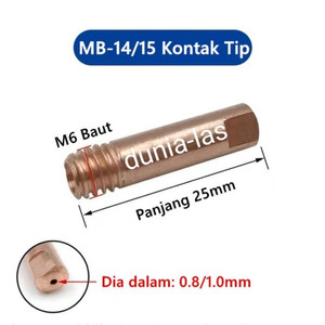 MB-14 MIG Welding Torch Kontak Tip Nozzle Tip Holder Swanneck MB14 Las