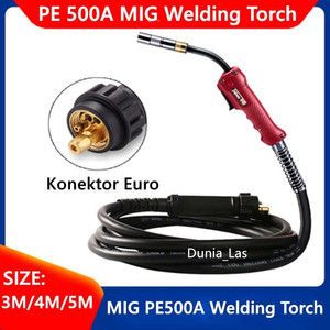 Tipe Panasonic Euro 500A Mig Stang Las Torch CO CO2 3M 5M 3 4 5 Meter