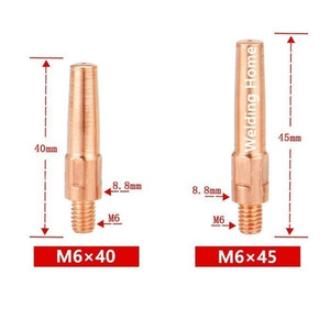 Tipe Panasoni 350A Nozzle Kontak Tip Holder Keramik Insulator Swanneck