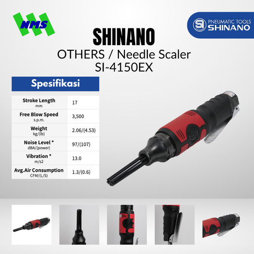 NEEDLE SCALER Shinano SI-4150EX Chipping Gun Chisel Sclaer