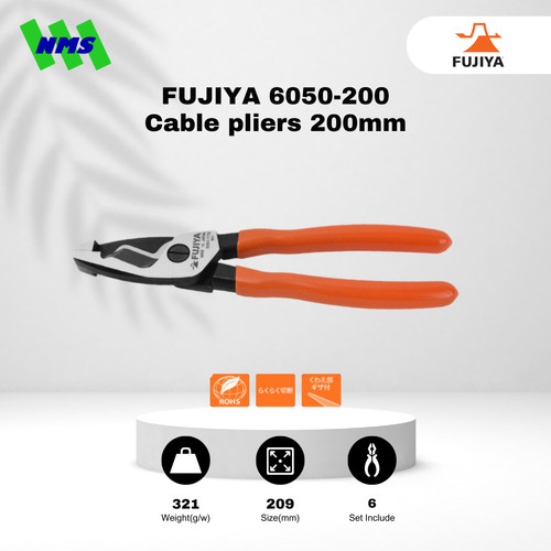 Tang Potong Kabel Fujiya 6050-200 Shear Cut Cable Pliers 200mm 8" Inci