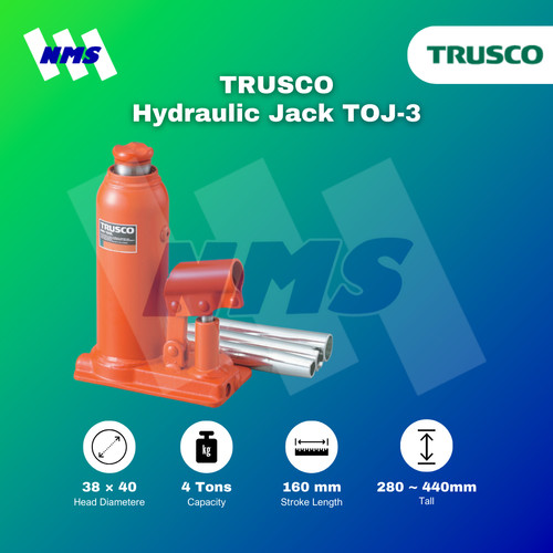 Dongkrak TRUSCO TOJ-30 Hydraulic Jack 30 Ton Original