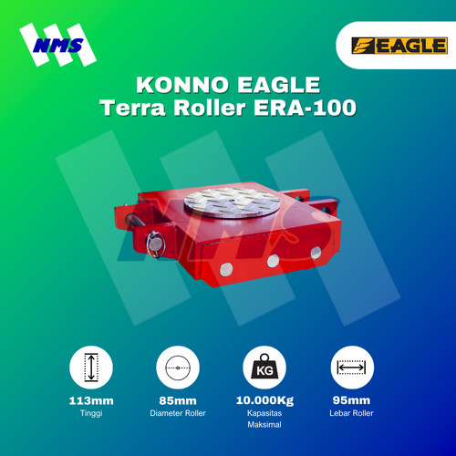 RODA PEMINDAH BARANG KONNO EAGLE ERA-100 MACHINERY MOVER ROLLER ROLL TANK 10 TON