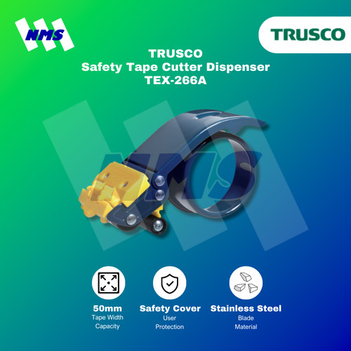 Dispenser Pemotong Lakban TRUSCO TEX-266A Safety Tape Cutter Steel