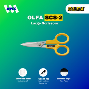 Gunting OLFA SCS-2 Large Stainless Steel Scrissors Original Besar