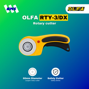 Alat Gunting Kain OLFA RTY-3/DX Rotary Cutter Pisau Kater Bulat Pemotong Perca